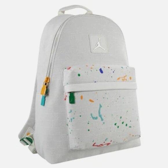 JORDAN MONOGRAM WHITE BACKPACK AUTHENTIC "EXPEDITE SHIPPING" - Picture 3 of 3